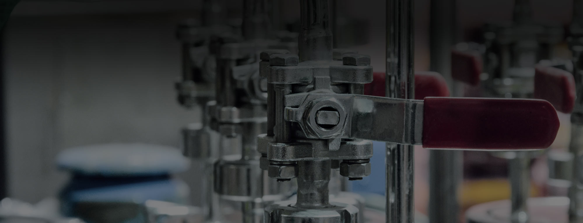Manual ball valves and piping illustrating industrial flow control